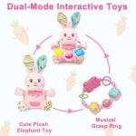 Musical Bunny Stuffed Toy for Infant Learning