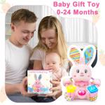 Musical Bunny Stuffed Toy for Infant Learning