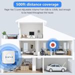 Wireless Caregiver Pager with 500+ Feet Range