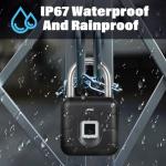 Smart Fingerprint Padlock with App - Waterproof Lock