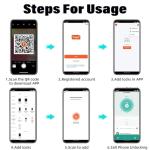 Smart Fingerprint Padlock with App - Waterproof Lock