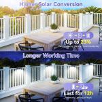 132 LED Solar Motion Sensor Garden Lights - 4 Pack