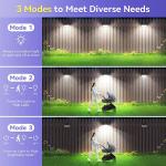 132 LED Solar Motion Sensor Garden Lights - 4 Pack