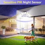 132 LED Solar Motion Sensor Garden Lights - 4 Pack