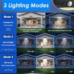 LED Solar Motion Sensor Lights for Outdoor Safety