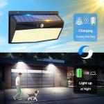 LED Solar Motion Sensor Lights for Outdoor Safety