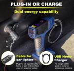 Portable Tire Inflator with Pressure Gauge - 150PSI