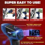 Portable Tire Inflator with Pressure Gauge - 150PSI