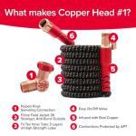 100FT Pocket Hose Copper Head - Expandable & Strong