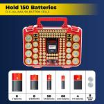 Battery Daddy Organizer Case with Tester - Holds 150