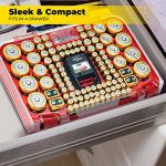 Battery Daddy Organizer Case with Tester - Holds 150