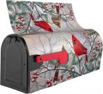 Magnetic Winter Bird Mailbox Cover 18" x 21