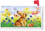 Floral Dog Mailbox Cover with Magnetic Strip