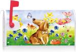Floral Dog Mailbox Cover with Magnetic Strip