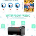 Patriotic Sunflower Magnetic Mailbox Cover - 21x18in