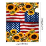 Patriotic Sunflower Magnetic Mailbox Cover - 21x18in