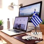 Greece Mini Desk Flag Set - 6x4 Inch