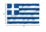 Anley 3x5 Ft Fade-Proof Greece Flag