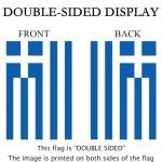 Mini Greek Garden Flags - Double-Sided Decor
