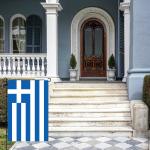 Mini Greek Garden Flags - Double-Sided Decor