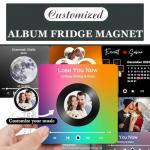 Personalized Music Album Fridge Magnet Gift
