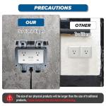 Outdoor Power Outlet Box with 9.8Ft Cord