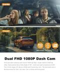 1080P Dual Dash Cam with Night Vision