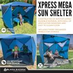 Black Sierra Beach Tent - Easy Pop-Up Canopy