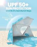Portable Beach Umbrella with UPF 50+ Protection