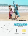Portable Beach Umbrella with UPF 50+ Protection