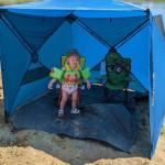 Black Sierra Beach Tent - Easy Pop-Up Canopy