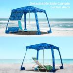 Instant Beach Canopy Tent with Sand Pockets