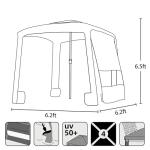 Instant Beach Canopy Tent with Sand Pockets
