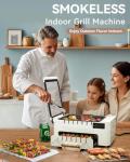 Smokeless Indoor BBQ Skewers Grill with Rotating Design