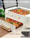 Smokeless Indoor BBQ Skewers Grill with Rotating Design