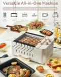 Smokeless Indoor BBQ Skewers Grill with Rotating Design
