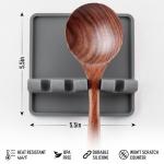 Zulay BPA-Free Silicone Spoon Rest & Drip Pad