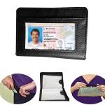 RFID Blocking Leather Credit Card Holder Wallet