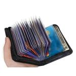 RFID Blocking Leather Credit Card Holder Wallet