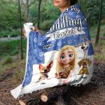 Personalized Cozy Dog Cuddling Blanket Gift