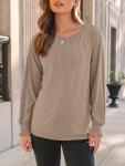 Chic Long Sleeve Pleated Top for Women