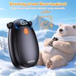 Rechargeable Hand Warmers with LED Display - 2 Pack