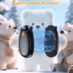 Rechargeable Hand Warmers with LED Display - 2 Pack