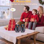 Rechargeable Hand Warmers with LED Display - 2 Pack