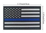 2 Pack Thin Blue Line Flag Tactical Patches