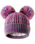 Cute Rainbow Winter Beanie Hat for Kids