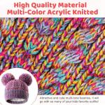 Cute Rainbow Winter Beanie Hat for Kids