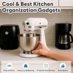 Appliance Sliders for Kitchen Appliances 24 PCS Self-adhesive Small Kitchen Appliance Slider Kitchen Hacks Easy to MovIing & Space Saving Kitchen Must Have Gadgets Mixer Accessories for countertop