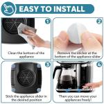 Appliance Sliders for Kitchen Appliances 24 PCS Self-adhesive Small Kitchen Appliance Slider Kitchen Hacks Easy to MovIing & Space Saving Kitchen Must Have Gadgets Mixer Accessories for countertop