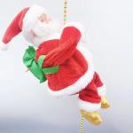 Singing Electric Santa Climbing Rope Ladder Toy